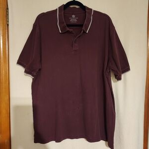 3/$12 Or $5 Each        Covington Men's Burgundy Polo Shirt